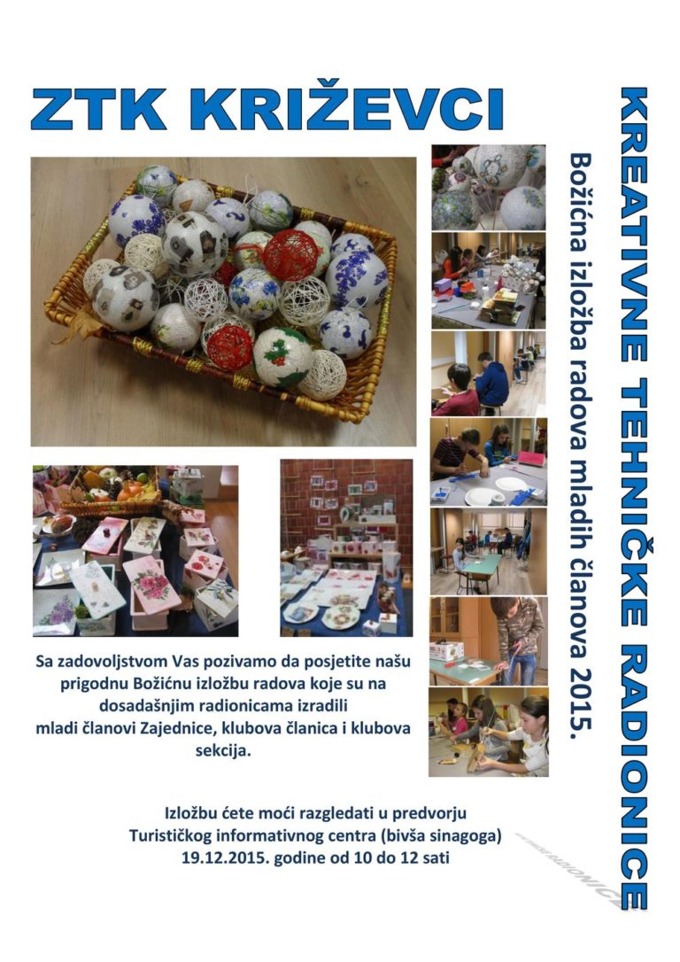 Božićna izložba mladih članova Zajednica tehničke kulture