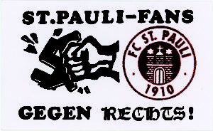 Nogometni klub St. Pauli ima izrazita antifašistička obilježja (Preuzeto s https://stickerkitty.com)