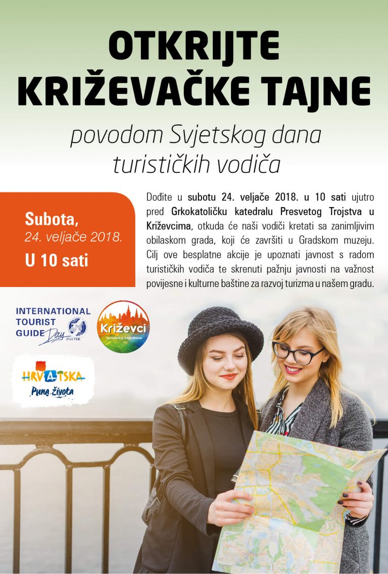Otkrijte križevačke tajne" povodom Svjetskog dana turističkih vodiča