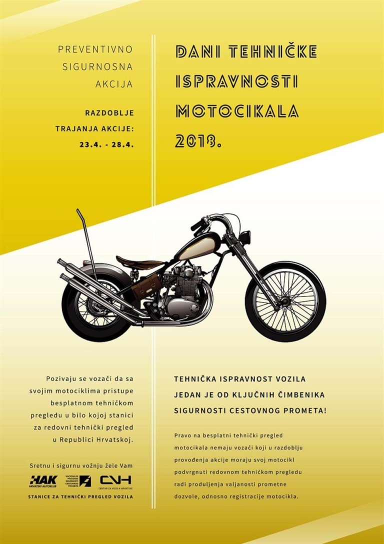"Dani tehničke ispravnosti motocikala 2018"