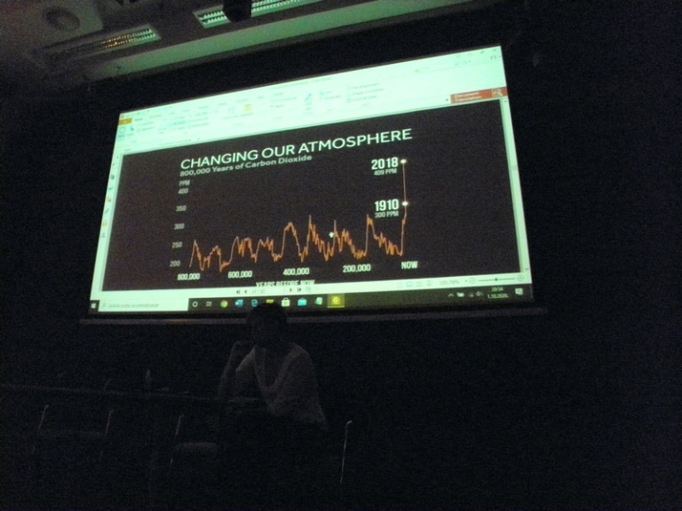 Dunja Mazzocco Drvar 1. listopada 2020. u Križevcima o klimatskim promjenama (foto R.Matić)