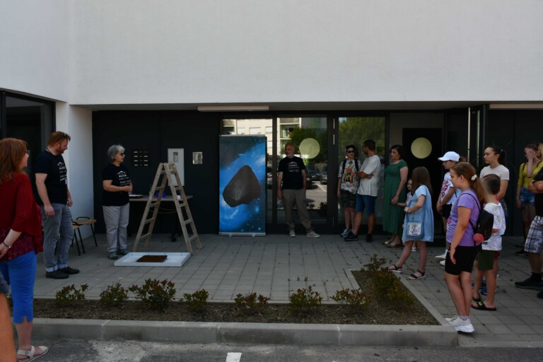 Radionica na Danima meteorita Križevci o padovima meteorita Udruge ProGEO-Hrvatska 30. lipnja 2023. (foto R.Matić)