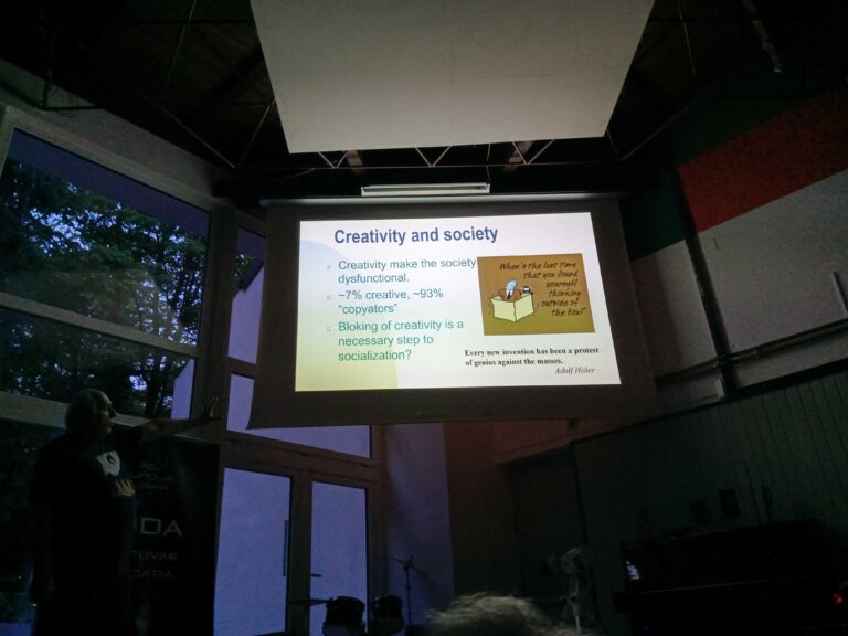 Korado Korlević na ovogodišnjim danima astronomije u Daruvaru (foto R.Matić)