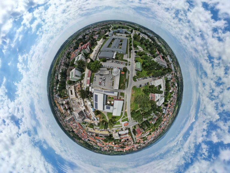 Križevačka zvjezdarnica iz perspektive križevačkog meteorita dok je padao (foto iz arhive AD Perzeidi)